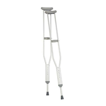 Picture of Underarm Crutches Carex® Aluminum Frame Adult 250 lbs. Weight Capacity Push Button AdjustmentFGA97600 0000
