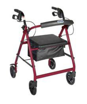 Picture of 4 Wheel Rollator Blue Lightweight Aluminum Frame77016