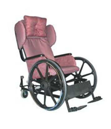 Picture of Wheelchair Rock-King X3000 Full Length Arm Brown / Tan Upholstery 20 Inch Seat Width 350 lbs. Weight Capacity70635