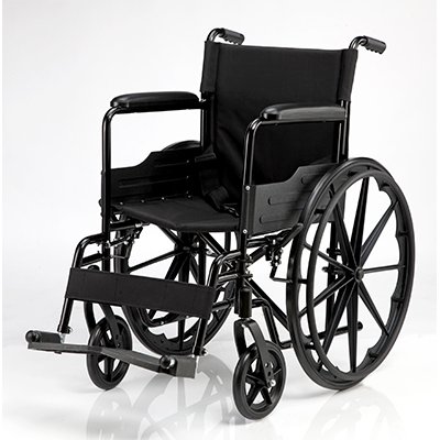 Picture of Wheelchair Acadia Dual Axle Full Length Arm Padded Arm Style Swing-Away Footrest Black Upholstery 16 Inch Seat Width 250 lbs. Weight CapacityN311NMFZMU0