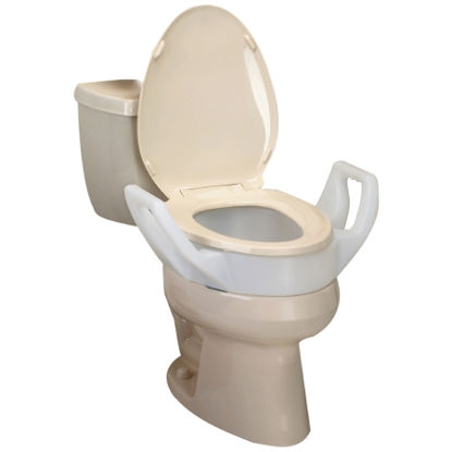 Picture of Raised Toilet Seat with Arms Bath Safe™ 3-1/2 Inch Height White 300 lbs. Weight Capacity725753311