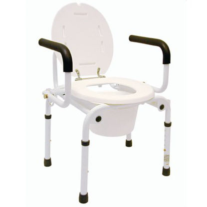 Picture of Commode Chair Steel Frame 16-1/2 Inch Seat Width081499334