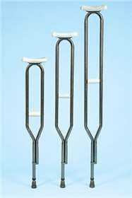 Picture of Underarm Crutches Tuff Coat® Steel Frame Extra Tall Adult 400 lbs. Weight Capacity Push Button Adjustment81766
