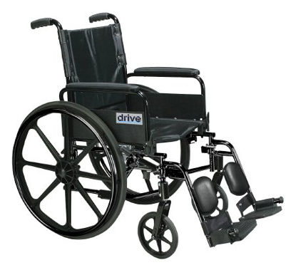 Picture of Lightweight Wheelchair Cirrus IV Dual Axle Full Length Arm Removable Padded Arm Style Black Upholstery 18 Inch Seat Width 300 lbs. Weight CapacityC418ADFASV-ELR