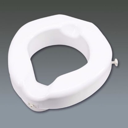 Picture of Raised Toilet Seat 4-1/4 Inch Height White 500 lbs. Weight Capacity081512938