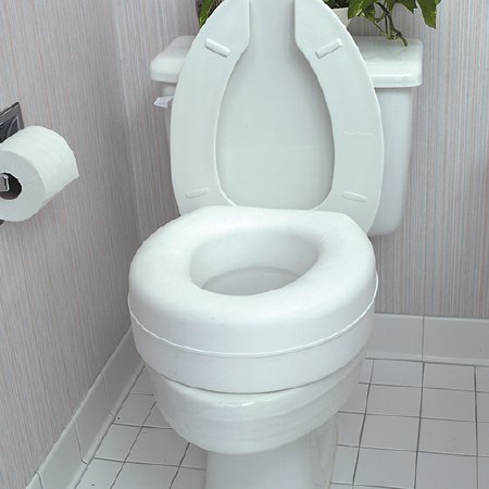 Picture of Raised Toilet Seat 5 Inch Height White 250 lbs. Weight Capacity522-1508-1900HS