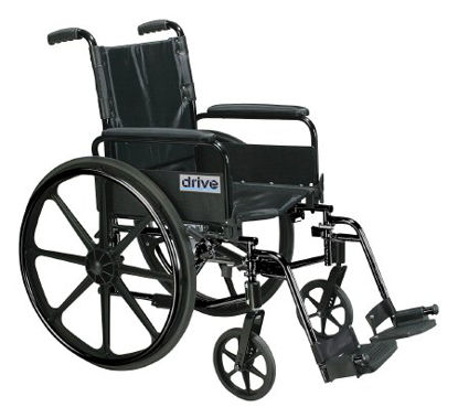 Picture of Lightweight Wheelchair Cirrus IV Dual Axle Full Length Arm Removable Padded Arm Style Black Upholstery 18 Inch Seat Width 300 lbs. Weight CapacityC418ADFASV-SF