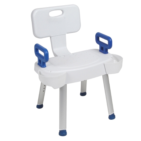Picture of Folding Shower Chair drive™ With Arms With Backrest 21-1/2 Inch Seat WidthRTL12606
