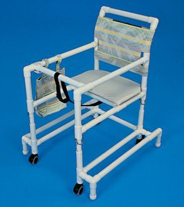 Picture of Walker Adjustable Height Millennium PVC Frame 300 lbs. Weight Capacity 29 to 35 Inch Height79243/BLUE/NA