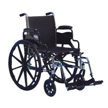 Picture of Reclining Wheelchair Tracer® SX5 Recliner Dual Axle Removable Arm Style Footrest Black Upholstery 18 Inch Seat Width 250 lbs. Weight Capacity1192387