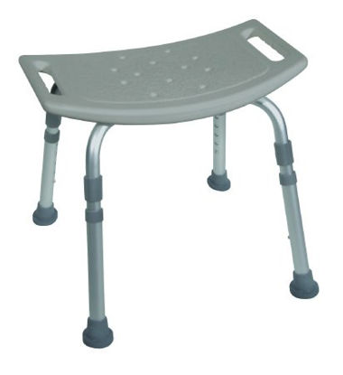 Picture of Knocked Down Bath Bench Fabrication Enterprises Without Arms Aluminum Frame Without Backrest43-2402