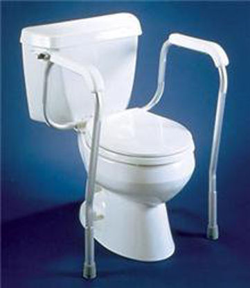 Picture of Toilet Safety Rail AliMed® White Aluminum7372