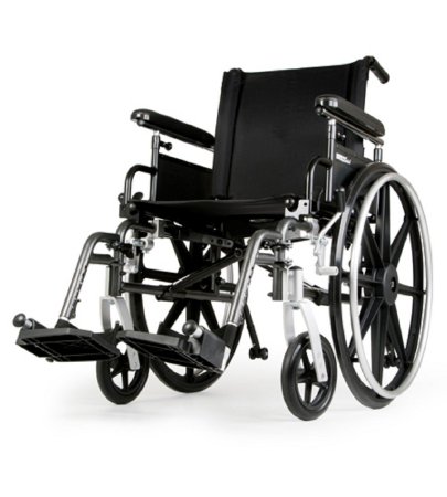 Picture of Lightweight Wheelchair Breezy® Ultra 4 Full Length Arm Flip Back Arm Style Black Upholstery 18 Inch Seat Width 250 lbs. Weight CapacityB1816ZHAPFSAT