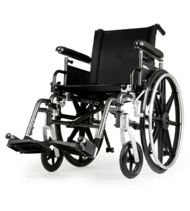 Picture of Lightweight Wheelchair Breezy® Ultra 4 Full Length Arm Flip Back Arm Style Black Upholstery 18 Inch Seat Width 250 lbs. Weight CapacityB1816ZHAPFSAT