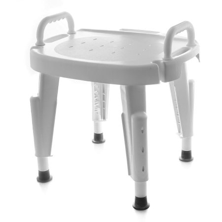 Picture of Shower Chair Maddak Removable Arm Plastic Frame Without Backrest 17 Inch Seat Width727142021