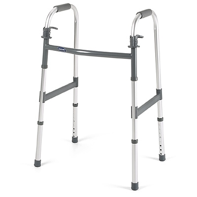 Picture of Folding Walker Adjustable Height Invacare® I•Class™ Aluminum Frame 300 lbs. Weight Capacity 30.4 to 37.4 Inch Height6291-A