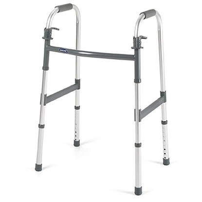 Picture of Folding Walker Adjustable Height Invacare® I•Class™ Aluminum Frame 300 lbs. Weight Capacity 30.4 to 37.4 Inch Height6291-A