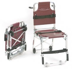 Picture of Transport Stair Chair Stair Chair Aluminum Frame 350 lbs. Weight Capacity Without Arm Burgundy Upholstery0714868