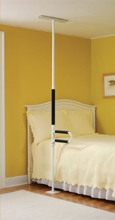 Picture of Security Pole with Curved Grab Bar Steel926785
