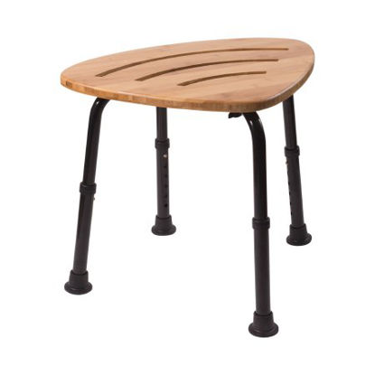 Picture of Shower Stool Mabis® Without Arms Aluminum Frame Without Backrest 16 Inch Seat Width522-1704-5999