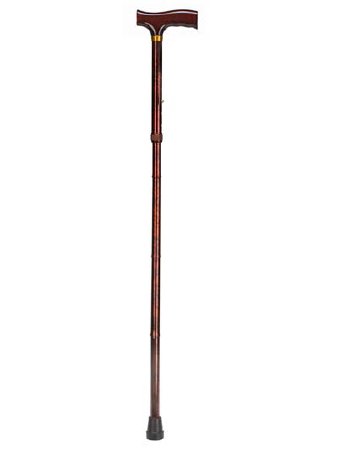 Picture of Folding Cane Aluminum 33 to 37 Inch Height Wood Grain502-1325-9914