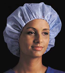 Picture of Bouffant Cap Blue Elastic ClosureXF1002
