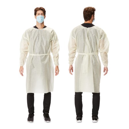 Picture of Protective Procedure Gown X-Large Yellow NonSterile AAMI Level 2 DisposableIG004XL