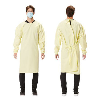 Picture of Protective Procedure Gown 2X-Large / 3X-Large Yellow NonSterile AAMI Level 1 ReusableGWNB5079