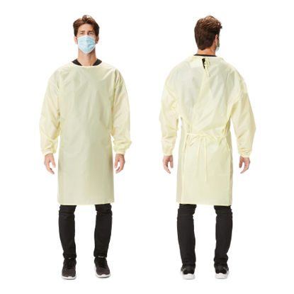 Picture of Protective Procedure Gown 2X-Large / 3X-Large Yellow NonSterile AAMI Level 1 ReusableGWNP5079