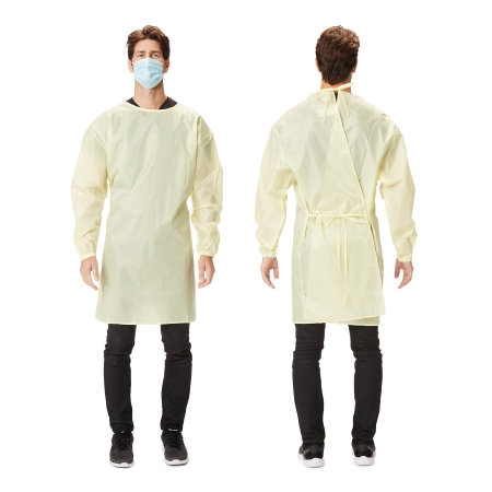 Picture of Protective Procedure Gown Large / X-Large Yellow NonSterile AAMI Level 1 ReusableGWNP504O
