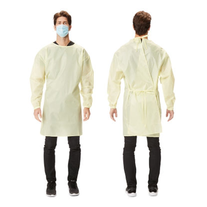 Picture of Protective Procedure Gown Large / X-Large Yellow NonSterile AAMI Level 1 ReusableGWNP504O