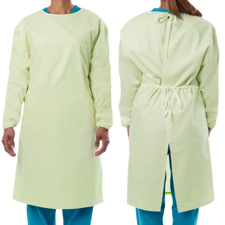 Picture of Protective Procedure Gown Small / Medium Yellow NonSterile AAMI Level 1 ReusableGWNB504K