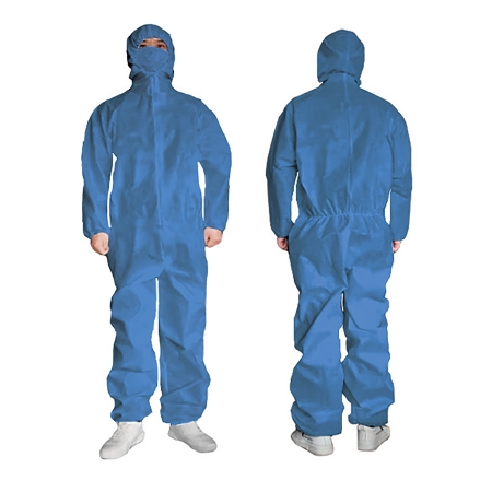 Picture of Coverall with Hood Cypress Large Blue Disposable NonSterileHAN-885