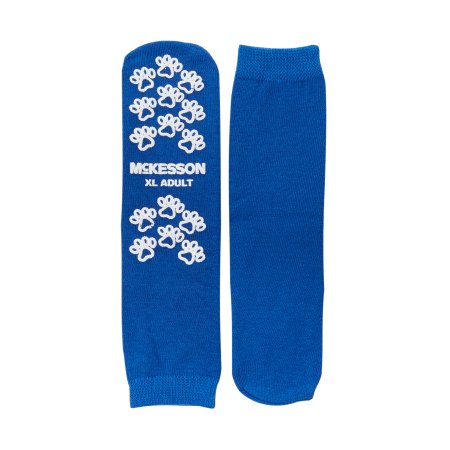 Picture of Slipper Socks McKesson Terries™ X-Large Royal Blue Above the Ankle40-3816