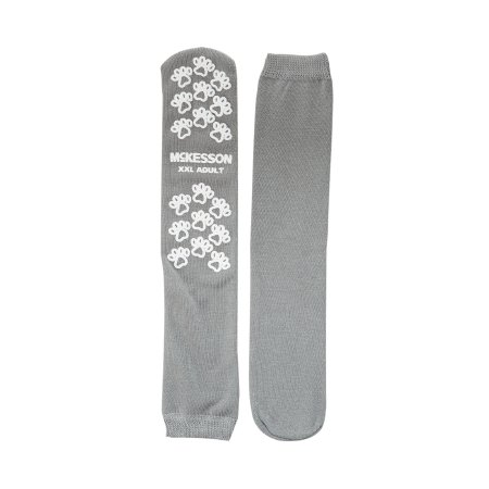 Picture of Slipper Socks McKesson Terries™ 2X-Large Gray Above the Ankle40-3800