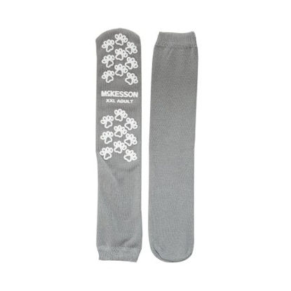 Picture of Slipper Socks McKesson Terries™ 2X-Large Gray Above the Ankle40-3800