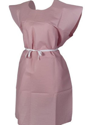 Picture of Patient Exam Gown McKesson One Size Fits Most Mauve Disposable18-890