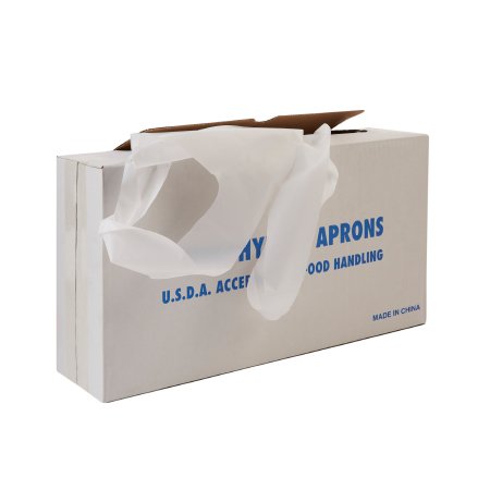 Picture of General Purpose Apron McKesson Bib Style White Disposable18-404