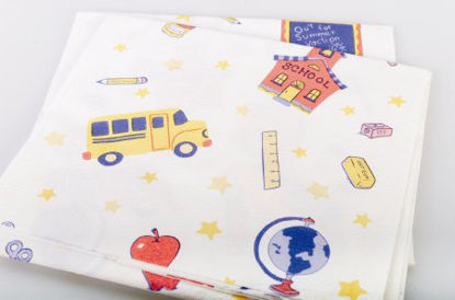 Picture of Patient Exam Gown McKesson Medium Kid Design (Schooltime Print) Disposable981836