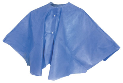 Picture of Exam Cape McKesson Blue 4X-Large Open Sides Snap Closure Unisex18-1111