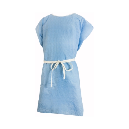Picture of Patient Exam Gown McKesson 3X-Large Blue Disposable18-918158