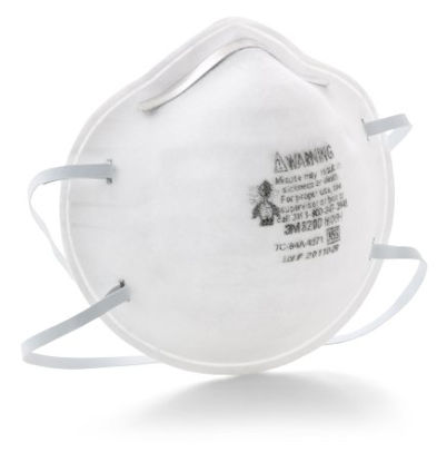 Picture of Particulate Respirator Mask 3M™ Industrial N95 Cup Elastic Strap One Size Fits Most White NonSterile Not Rated8200