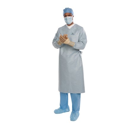Picture of Surgical Gown with Towel Aero Chrome X-Large / X-Long Silver Sterile AAMI Level 4 Disposable44678