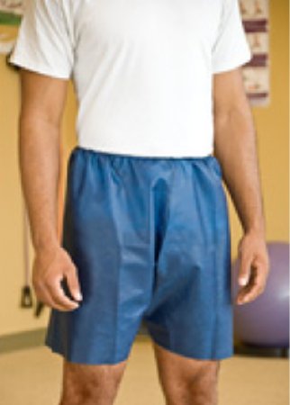 Picture of Exam Shorts MediShorts® 2 X-Large / 3 X-Large Navy Blue Nonwoven Adult Disposable62380
