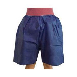 Picture of Exam Shorts One Size Fits Most Blue Spunbond Polypropylene Adult Disposable360