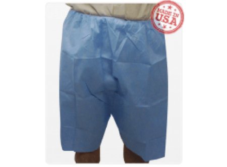 Picture of Exam Shorts 2 X-Large Blue SMS Adult Disposable7555 2XL