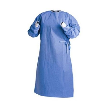 Picture of Non-Reinforced Surgical Gown with Towel Astound® X-Large Blue Sterile AAMI Level 3 Disposable9545