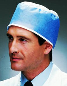 Picture of Surgeon Cap One Size Fits Most Blue Tie Closure4359