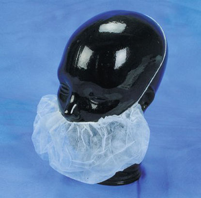 Picture of Beard Cover One Size Fits Most White Elastic Closure12077