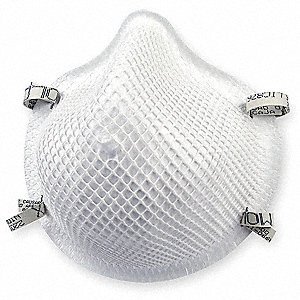 Picture of Particulate Respirator Mask Industrial N95 Cup Elastic Strap Small White NonSterile Not Rated2201N95